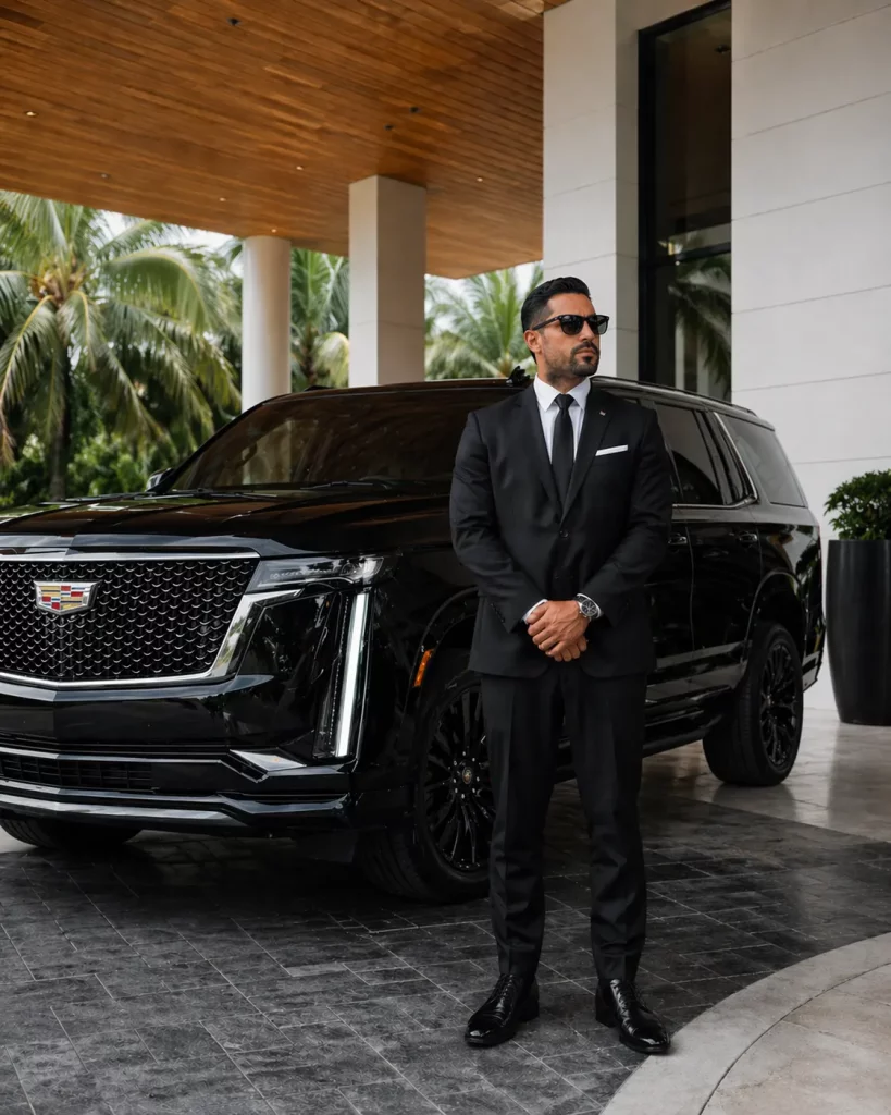 Chauffeur Black car limo miami